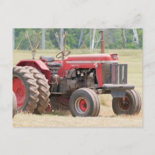 Massey Ferugson Super 90 Sitting On A Sunny Day Postcard