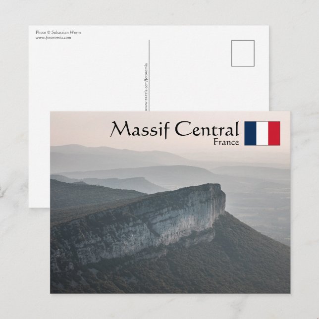 Massif Central France Postcard (Front/Back)