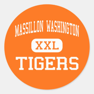 Massillon Washington - Tigers - High - Massillon Classic Round Sticker