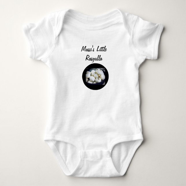 Massi's Little Rasgulla  Baby Bodysuit (Front)