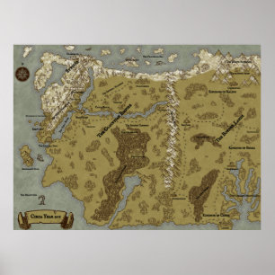 Massive 40 x 30 inch Braunhaven Poster Map