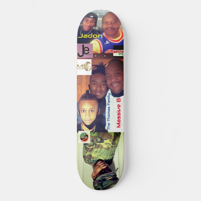 MASSIVE B THOMAS FAMILY 8 1/4" Skateboard Deck (Front)
