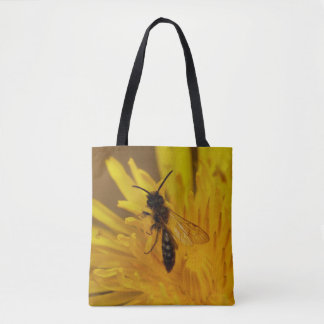 Massive bee,  or maybee(!) other insect, on a bag. tote bag