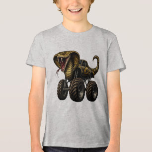 Massive King Cobra Monster Truck Tri-Blend Shirt