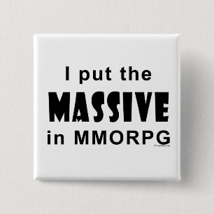 Massive MMORPG 15 Cm Square Badge