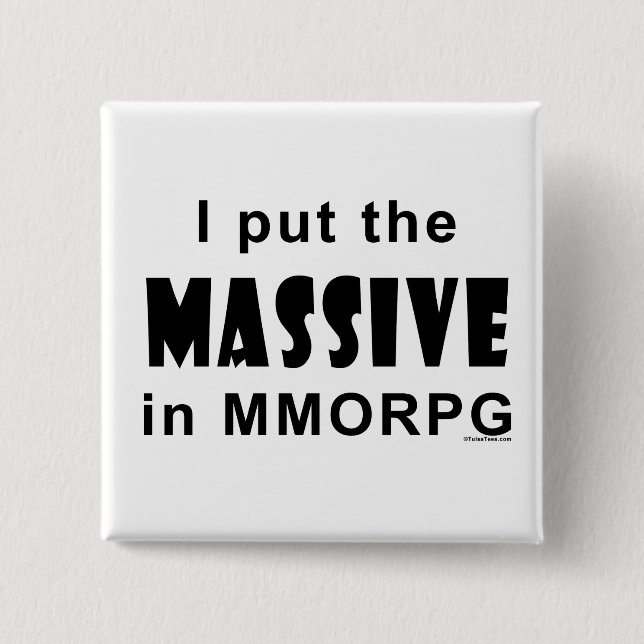 Massive MMORPG 15 Cm Square Badge (Front)