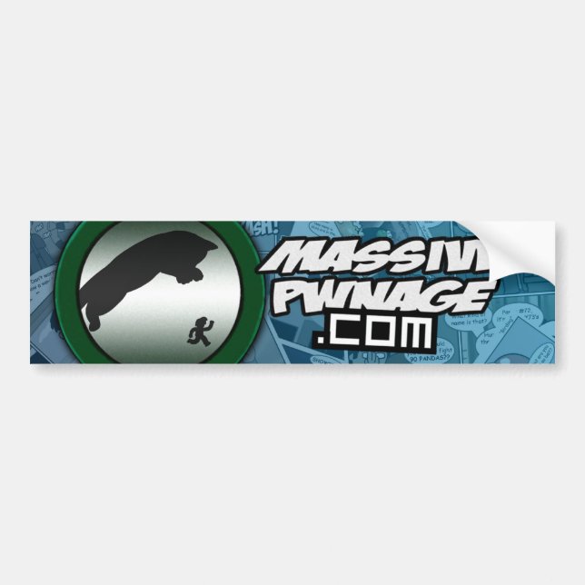 Massive Pwnage Bumper Sticker (Front)