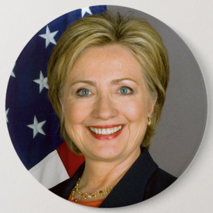 Massive-sized Hillary Clinton Button