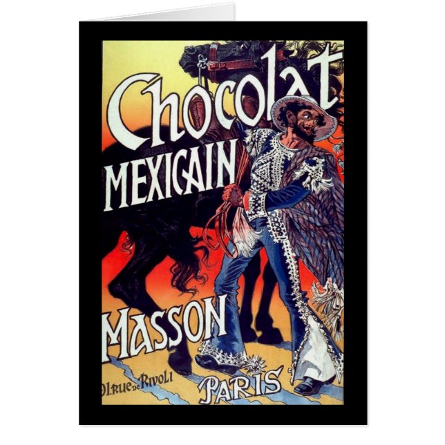 Masson Mexican Chocolate Vintage Ad (Front)