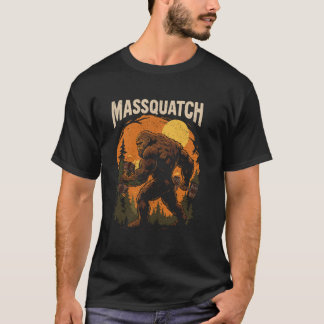 Massquatch Weightlifting Sasquatch Powerlifter Fun T-Shirt