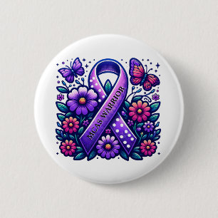 Mast Cell Activation Syndrome MCAS Warrior 6 Cm Round Badge