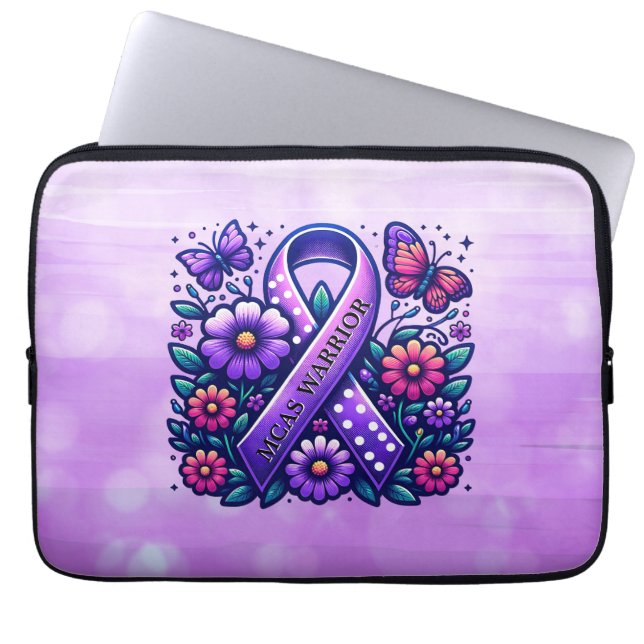Mast Cell Activation Syndrome MCAS Warrior Laptop Sleeve (Front)