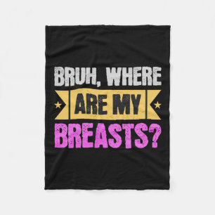 Mastectomy And Breast Reduction Surgery Fleece Blanket
