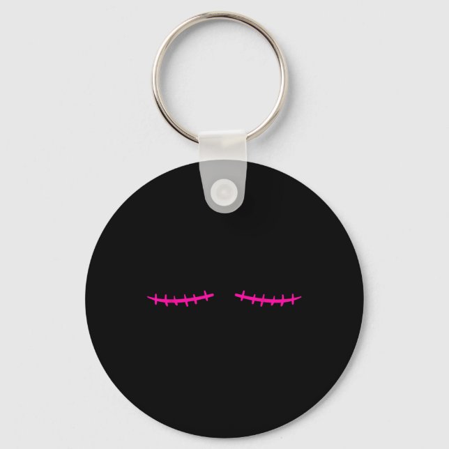 Mastectomy Breast Cancer Survivor  Key Ring (Front)