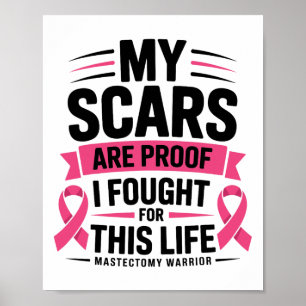 Mastectomy Funny Breast Cancer Survivor  Poster
