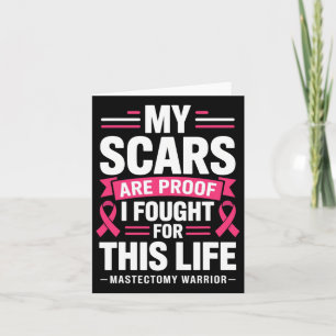 Mastectomy Funny Breast Cancer Women Card