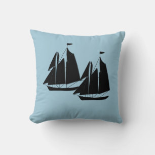 Masted Sailboats Cushion