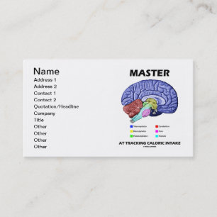 Master At Tracking Caloric Intake (Brain Attitude) Business Card