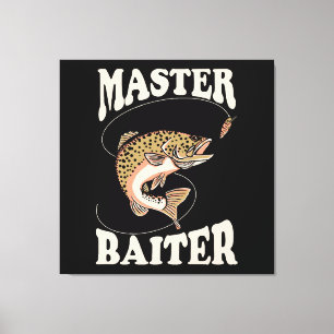 Master Baiter Fishing Canvas Print