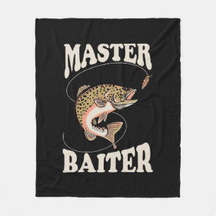 Master Baiter Fishing Fleece Blanket