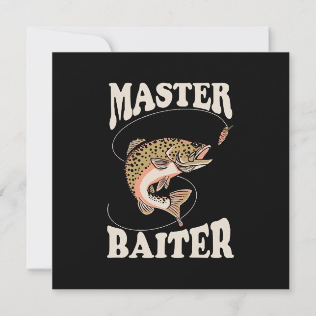 Master Baiter Fishing Invitation (Front)