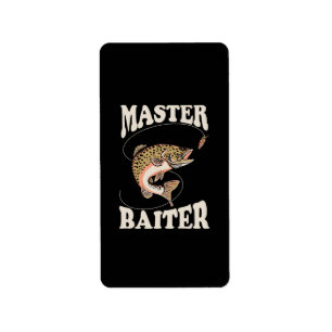 Master Baiter Fishing Label