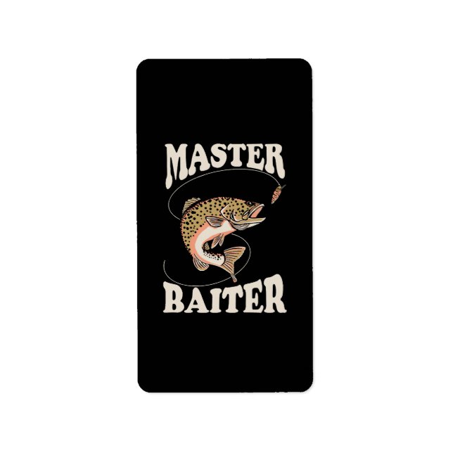 Master Baiter Fishing Label (Front)