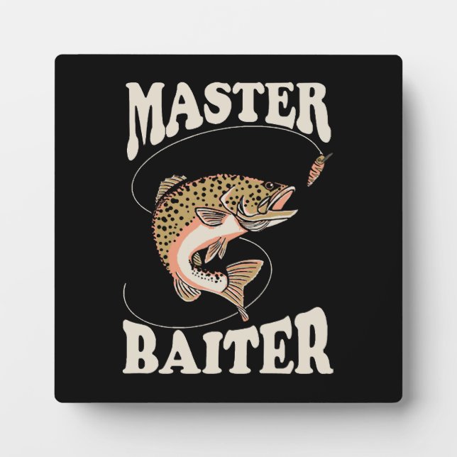 Master Baiter Fishing Plaque (Front)