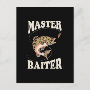 Master Baiter Fishing Postcard