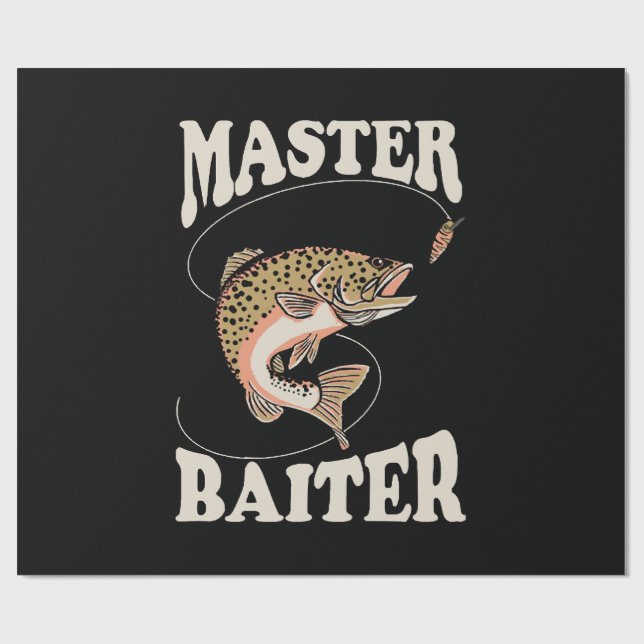 Master Baiter Fishing Wrapping Paper (Flat)