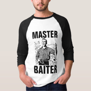 MASTER BAITER, Funny Fishing T-shirts