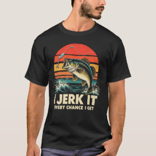 Master Baiter I Jerk it Every Chance I Get Bass Fi T-Shirt