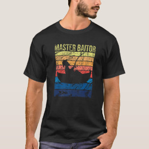 Master Baiter Vintage Bass Fishing Fisherman Men T-Shirt