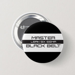 Master Black Belt 6 Cm Round Badge