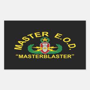 Master Blaster Rectangular Sticker