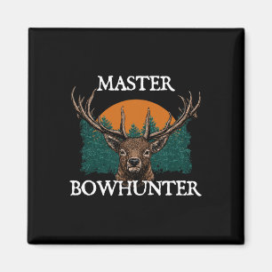 Master Bowhunter Fathers Day Hunting Parents Hunte Magnet