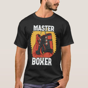 Master Boxer Boxing Gloves Boxing Fighter Punch T-Shirt