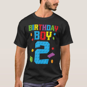 Master Builder 2nd Birthday Boy 2 Two Year Buildin T-Shirt