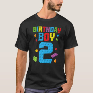 Master Builder 2nd Birthday Boy 2 Two Year Buildin T-Shirt
