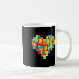 Master Builder Block Brick Building Heart Coffee Mug