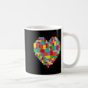 Master Builder Block Brick Building Heart Valentin Coffee Mug