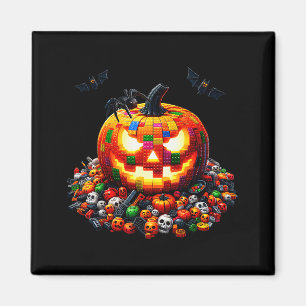 Master Builder Blocks Bricks Building Pumpkin Hall Magnet