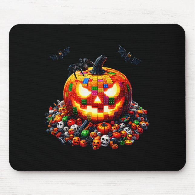Master Builder Blocks Bricks Building Pumpkin Hall Mouse Mat (Front)