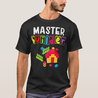 Master Builder  Building Blocks  Brick Builders To T-Shirt