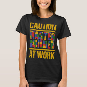 Master Builder Building Blocks Bricks 1 T-Shirt