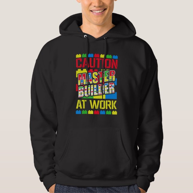 Master Builder Building Blocks Bricks 7 Hoodie (Front)