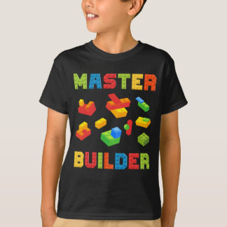 Master Builder Building Blocks lover Brick Builder T-Shirt