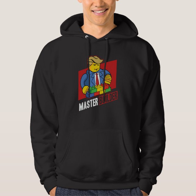 Master Builder Building Blocks Men Women Youth  21 Hoodie (Front)