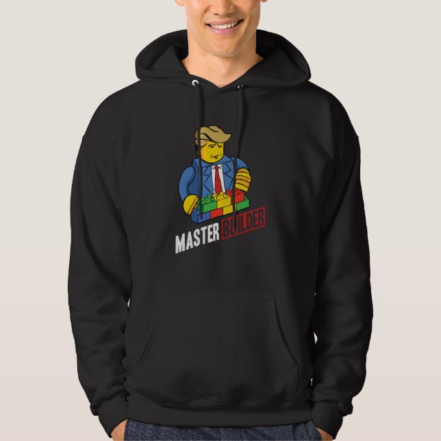 Master Builder Building Blocks Men Women Youth  27 Hoodie (Front)