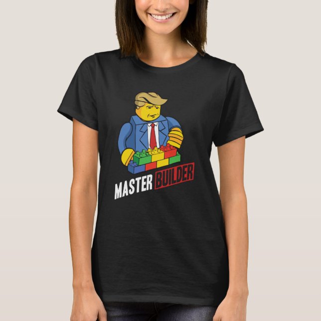 Master Builder Building Blocks Men Women Youth  27 T-Shirt (Front)